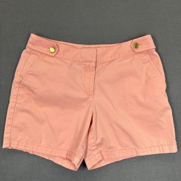Loft Outlet Pants - Loft Outlet Chino Shorts Womens 6 Coral Pink Excellent 6 Inch Inseam Cotton